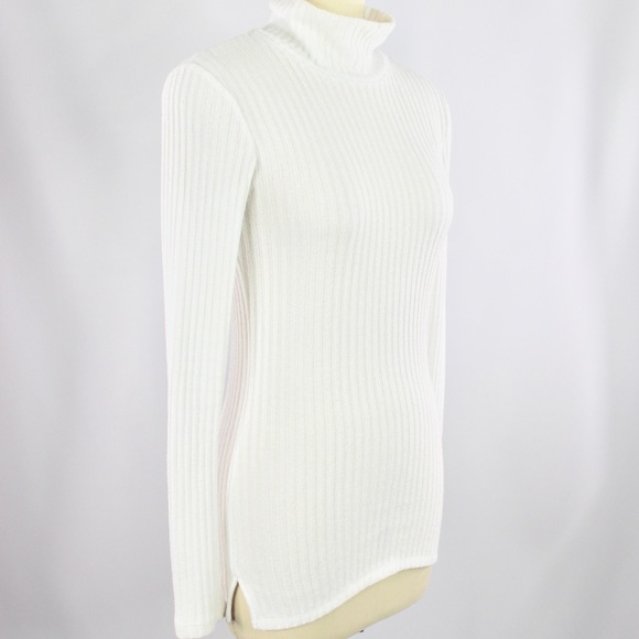 Aritzia WILFRED FREE Buswell Ribbed Mock Neck Top - Picture 4 of 9